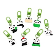 LICEWO Set of 8 Cartoon Panda Key Holder Accessory for Gifts or Personalize Use