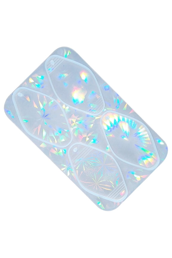 O Silicone Keychain Mold in Shape Soft Silicone Rhombus Keychain Maker Mold for Creative Key Pendant Ornament