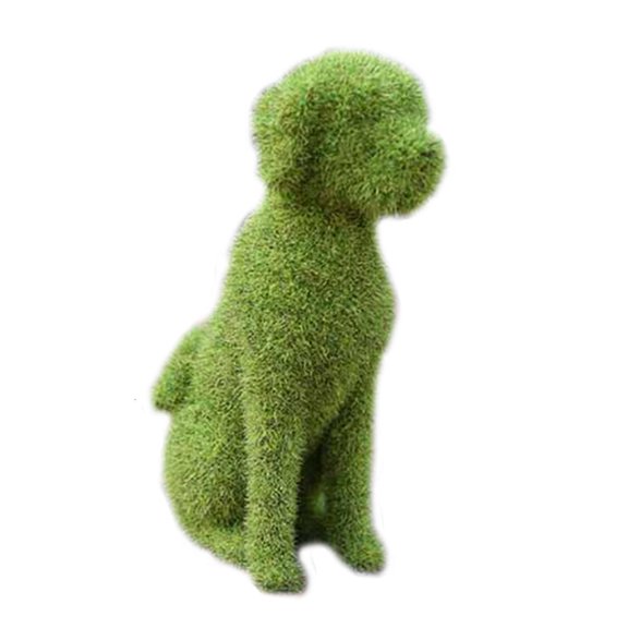 LICEWO Simulation Grass Green Flocking for Cat/Puppy Artificial Figurines Orname