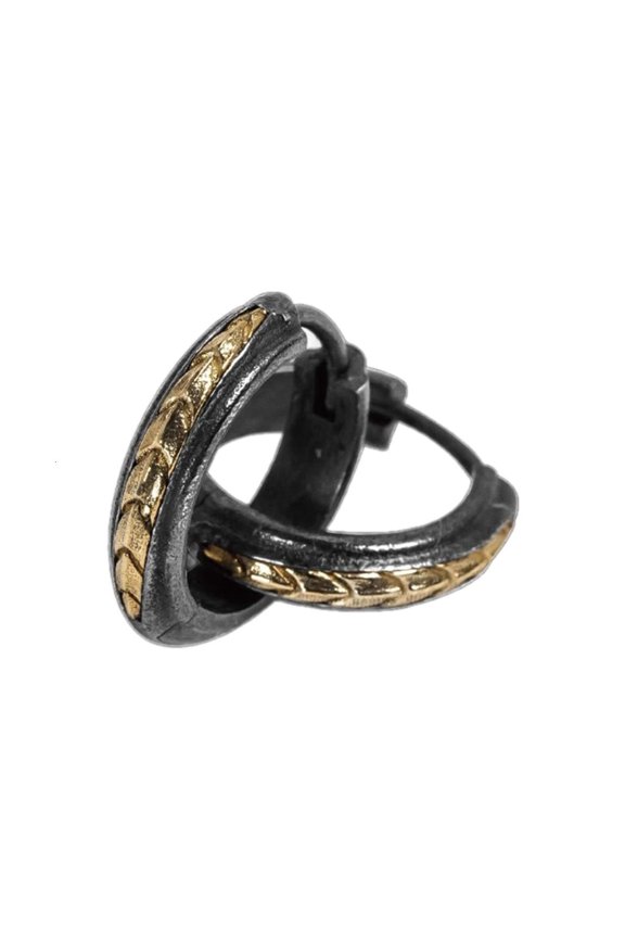 O Snake Hoop Earrings for Women Men Simple Ear Piercing Hypoallergenic Jewelry