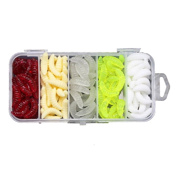 LICEWO Soft Fishing Lures With Realistic Wiggling Action For Freshwaters Saltwater Basses Includes Tail Grubs