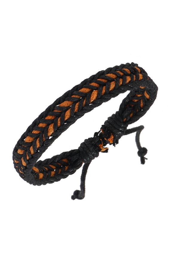 O Stretchy Couple Cord Bracelet Safe Chain Bangle Casual Wear Wrist Accessories