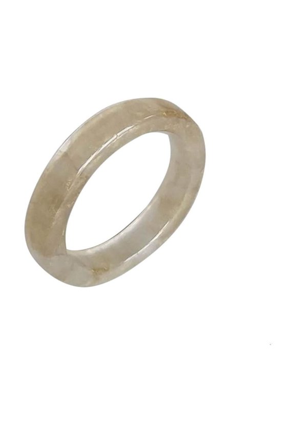 O Teen Thin Round Rings Transparent Stackable Band-Rings Birthday Ornament Gifts