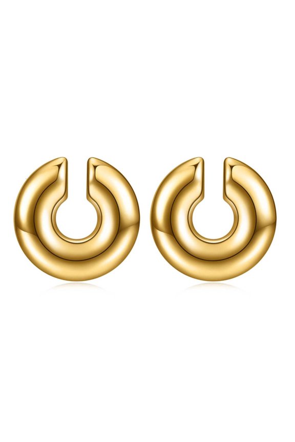 O Thick Cartilage Cuff Earrings Fashionable Chunk Non Piercing Ear Cuff Jewelry