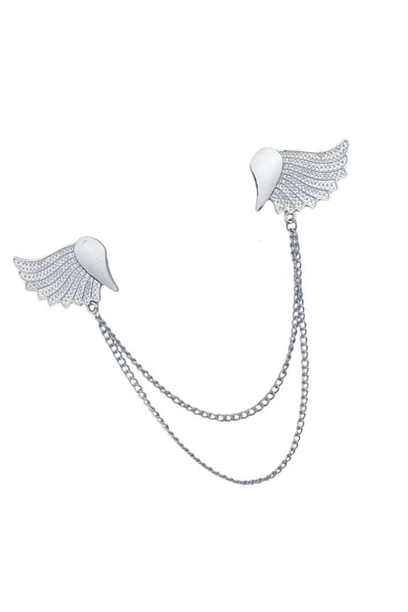 O Trendy Zinc Alloy Angel Wing Pin Secure Attachment Office Social Event Essential
