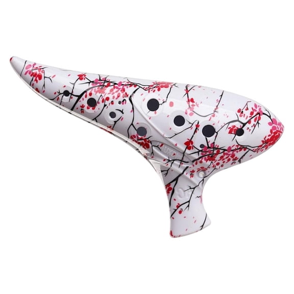 LICEWO User Friendly Ceramic Ocarina 12 Hole Instrument for Lessons or Performances