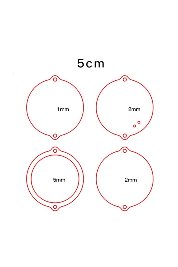 O Various Styles Acrylic Keychain Blanks Transparent Keychain Blanks Bulk for DIY Keychain Crafting and Vinyls Projects