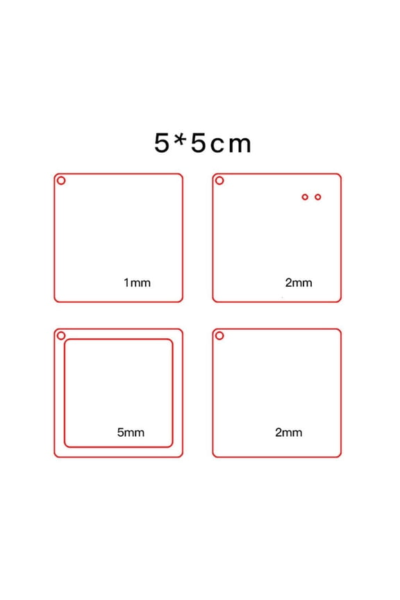 O Various Styles Acrylic Keychain Blanks Transparent Keychain Blanks Bulk for DIY Keychain Crafting and Vinyls Projects
