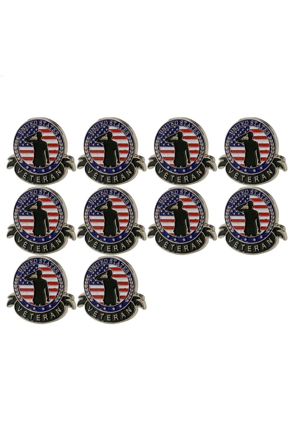 O Veterans Recognition Pins Sturdy Alloy for Fashion Collectors and Family
