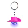 thumbnail image 1 of LICEWO Vintage Cowboy Hat Disco Ball Keychain Pink Hat Disco Ball Decorations Car Keyring LED Mini Disco Ball Ornaments, 1 of 11