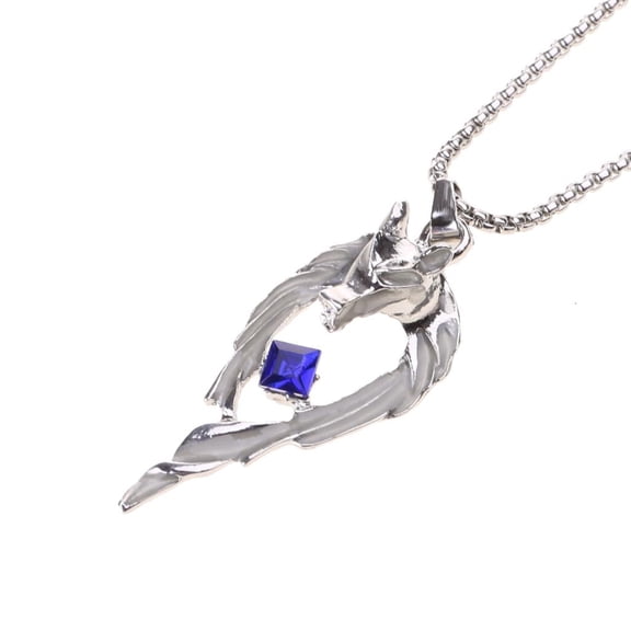 LICEWO Vintage Glow In The Dark Necklace Wolf Necklaces For Man Metal Necklace