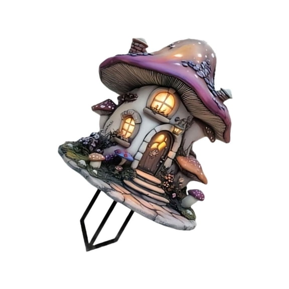 LICEWO Weatherproofed Resins Squirrels House Yard Ornaments For Lawn Garden Decoration