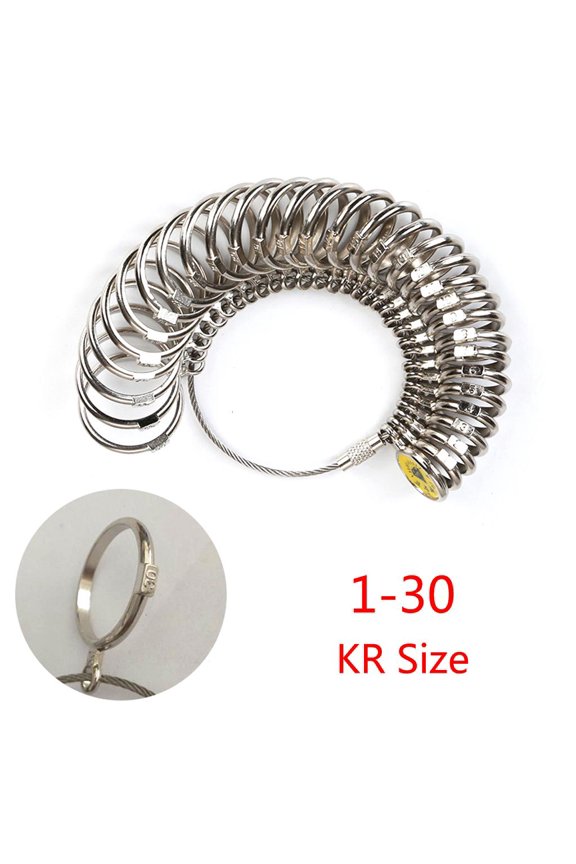O Wedding Rings Measurement Tool Finger Ring Gauge Suitable for EU/JP/KR/UK