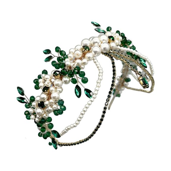 LICEWO Wedding Tiaras Hairband Styling Accessory Forehead Chain Hairband for Brides Proms Anniversaries and Festival Celebration