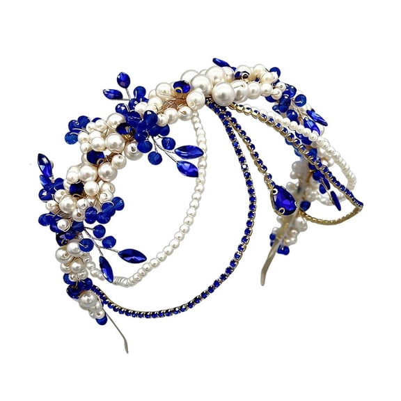LICEWO Wedding Tiaras Hairband Styling Accessory Forehead Chain Hairband for Brides Proms Anniversaries and Festival Celebration