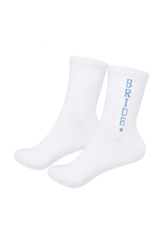 O White Bride Socks Wedding Slipper Socks for Bride Bachelorette Party Essential