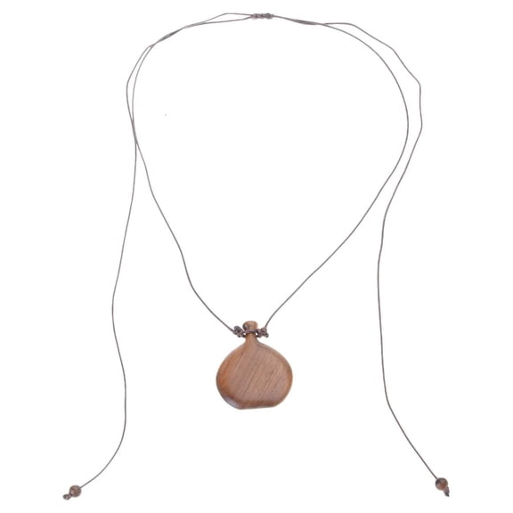 LICEWO Wood Flask Pendant Necklace Multifuntional Accessory Suitable for Daily Wear