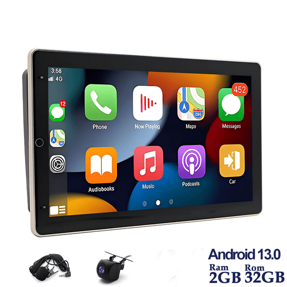 LICHENGTAI 10" Car Stereo Radio for Chrysler 300C 2008-2010 2+32G Wifi GPS Bluetooth Split Screen SWC FM/RDS Mirror Link with Carplay and Android Auto