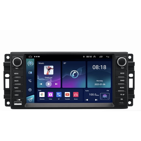 LICHENGTAI 2+64G Car Stereo for Ram 1500/2500/3500 2009-2012 Dodge Avenger/Challenger 2008-2014 with Wireless Carplay Android Auto 7" Touch Screen Support GPS WiFi Bluetooth