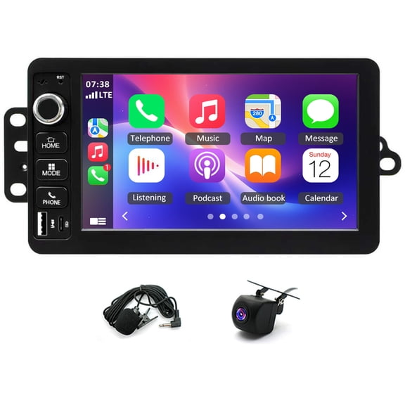 LICHENGTAI 4+64G Car Stereo for GMC Yukon 2003-2006 Siera 2003-2007 and More with Carplay Android Auto 7 Inch Car Radio Support WiFi Bluetooth SWC FM GPS Navi Android 14