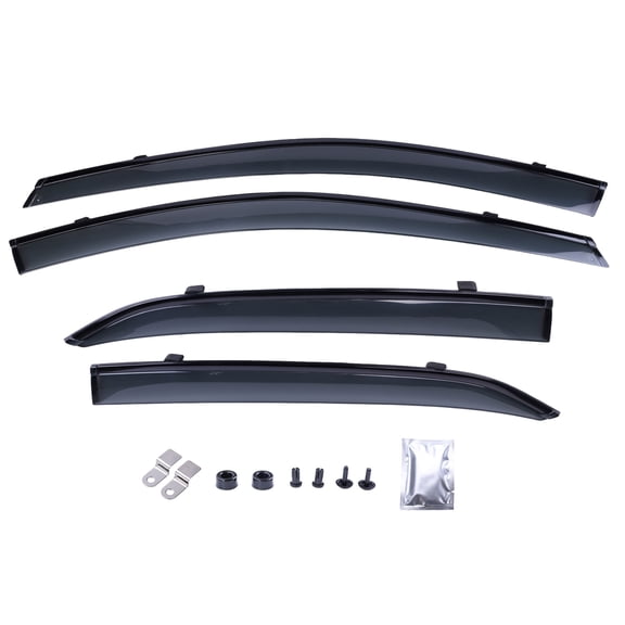 LICHENGTAI 4-Piece Window Deflectors Rain Guards for Toyota Camry 2018-2024 ABS Plastic All-Weather Protection Clip-on Easy Install