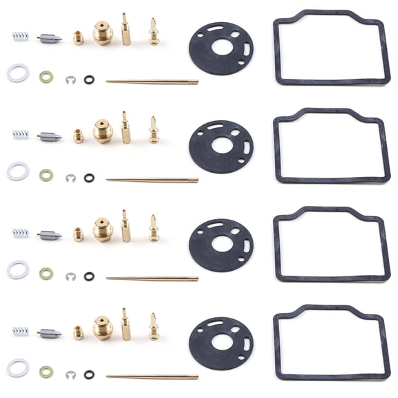 LICHENGTAI 4Pcs Carburetor Repair Kits for Honda CB750 Four Replace 48-1908 Metal Rubber Complete Rebuild Set Stable Performance