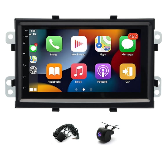 LICHENGTAI 7" Car Stereo Radio 2+64GB Android 14 for Chevrolet Aveo 2012-2015 Cobalt 2011-2015 with CarPlay Android Auto GPS 5GHz WiFi Bluetooth 5.0 FM RDS DSP SWC AHD Camera Mic