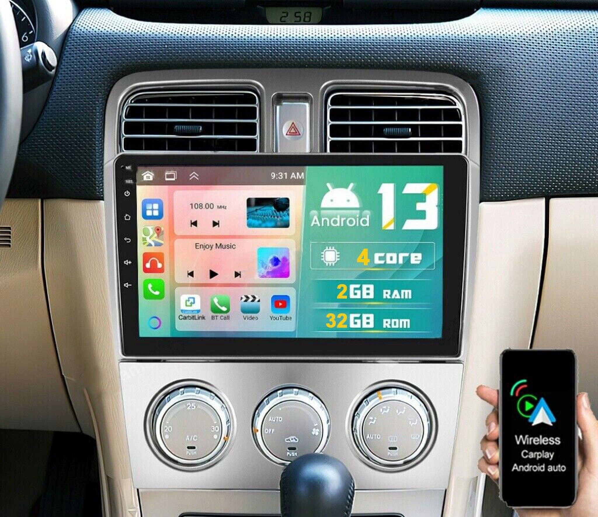 TAFFIO Für Subaru Forester MK4 12-15 WRX 9" Touchscreen Android Radio Carplay Einbau Navigationsgeraet S0g86059