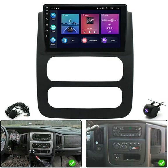 LICHENGTAI 9-Inch Car Stereo Radio Fit For 2003 2024 2005 Dodge RAM 1500 2500 3500 Truck with Wireless CarPlay Android Auto, Android 13 Car Player Radio with Bluetooth, WiFi, GPS, 2+32G