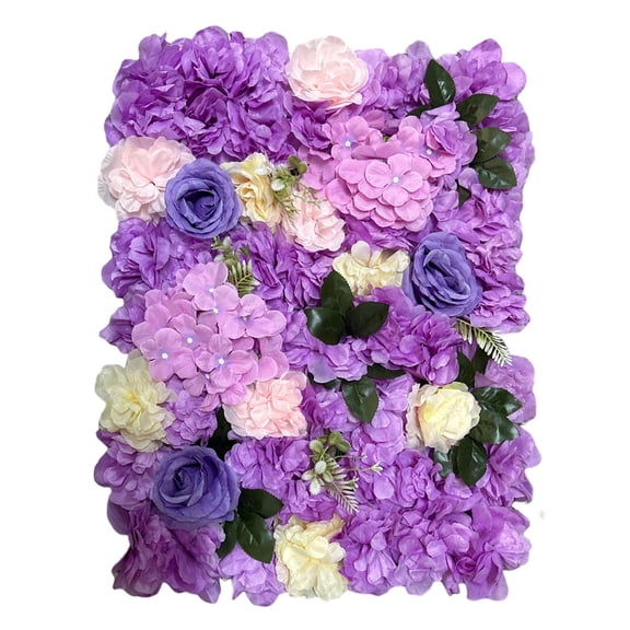 LICHENGTAI Artificial Flower Wall Panels Plastic PU Silk 60cmx40cm Backdrop For Wedding Party Photo Decor Type 21