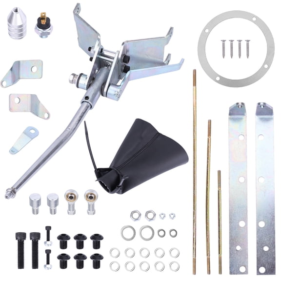 LICHENGTAI Automatic Transmission Shifter for GM TH350 Turbo 350 Replace HRC12-940 12Inch Stick Dual Action Metal Multiple Mounting Options