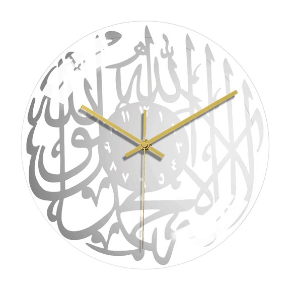 LICHENGTAI Festival Round Wall Clock Plastic Silent Hands 11.8In Diameter Hanging Decor for Home Office