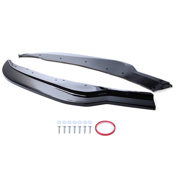 LICHENGTAI Front Lip Splitter for Chevrolet Corvette C7 ABS Plastic Gloss Black Race Inspired Stance High Speed Stability