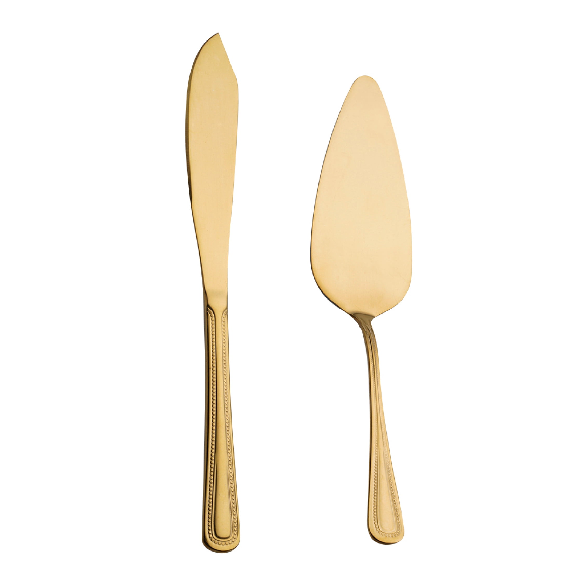 LICHENGTAI Stainless Steel Cake Serving Set Wedding Cake Knife and