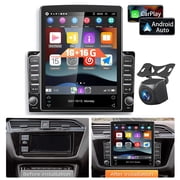 LICHENGTAI Universal Android 11 Double Din Vertical Car Stereo with Wireless/Wired Apple Carplay & Android Aut, 9.7'' Touchscreen Car Radio with Bluetooth FM Radio WiFi iOS/Android Mirror Link