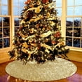 thumbnail image 1 of LICI Christmas Tree Skirt, 24/48 in, Sequined Double-Layer Fabric, Christmas Tree Decoration, 1 of 7