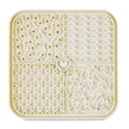 thumbnail image 1 of Vibrant Life Silicone Slow Feeder Pet Lick Mat, Beige, 8" x 8", 1 of 5