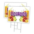 thumbnail image 1 of LICUADOS 2 Pack Of 18" x 24" Yard Sign & Stake | Advertise Your Business | Stake Included Image On Front Only | Made in The USA, 1 of 3