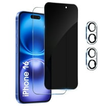 LIDAY 2 Pack Screen Protector Compatible with iPhone 16   2 Pack Camera Lens Protector, HD and Privacy Tempered Glass Screen Protector, Sensor Protection