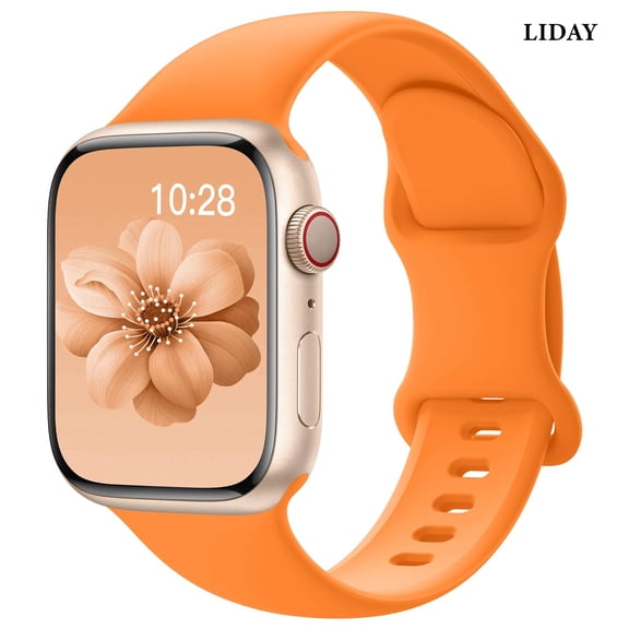 LIDAY Silicone Band Compatible with Apple Watch Bands 40mm 38mm 41mm 44mm 45mm 42mm 49mm Women Men,Soft Wristband Waterproof Replacement Sport Strap for iWatch Bands Series 9 8 7 6 5 4 3 2 1 SE Ultra