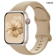 LIDAY Silicone Band Compatible with Apple Watch Bands 40mm 38mm 41mm 44mm 45mm 42mm 49mm Women Men,Soft Wristband Waterproof Replacement Sport Strap for iWatch 