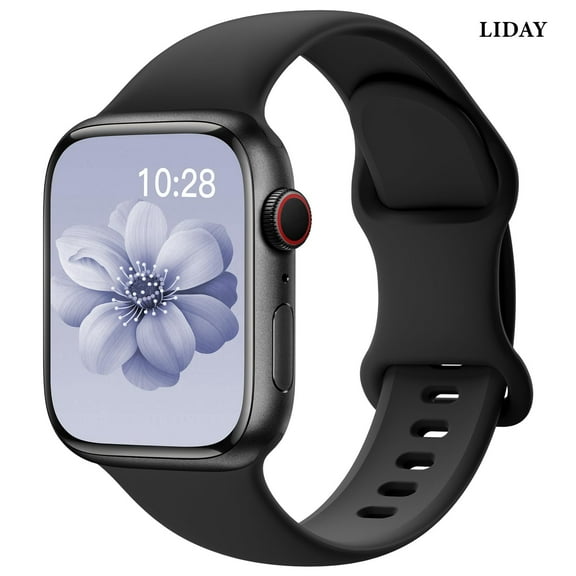 LIDAY Silicone Band Compatible with Apple Watch Bands 40mm 38mm 41mm 44mm 45mm 42mm 49mm Women Men,Soft Wristband Waterproof Replacement Sport Strap for iWatch Bands Series 9 8 7 6 5 4 3 2 1 SE Ultra