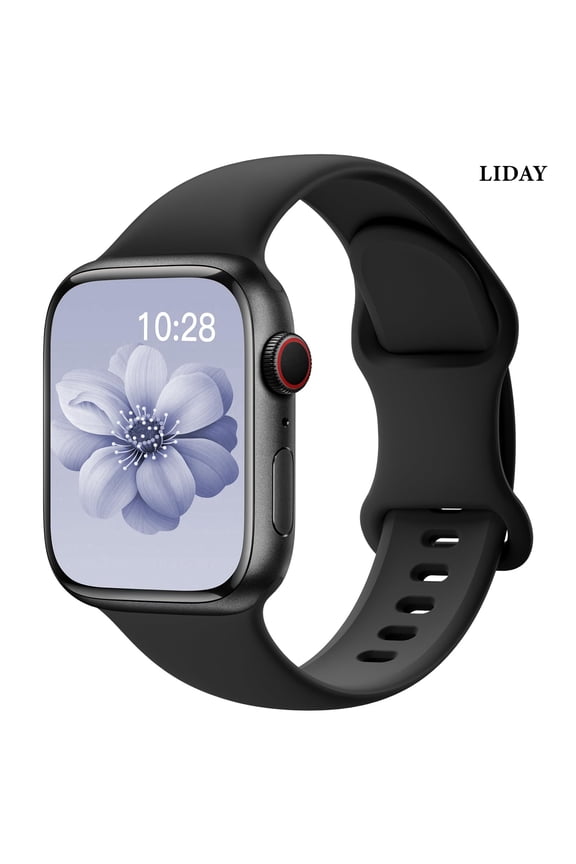 Silicone Band Compatible with Apple Watch Bands 40mm 38mm 41mm 44mm 45mm 42mm 49mm Women Men,Soft Wristband Waterproof Replacement Sport Strap for iWatch Bands Series 9 8 7 6 5 4 3 2 1 SE Ultra