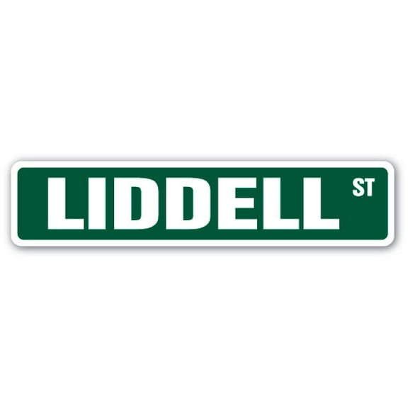 LIDDELL Street Sign Childrens Name Room Sign | Indoor/Outdoor |  18" Wide