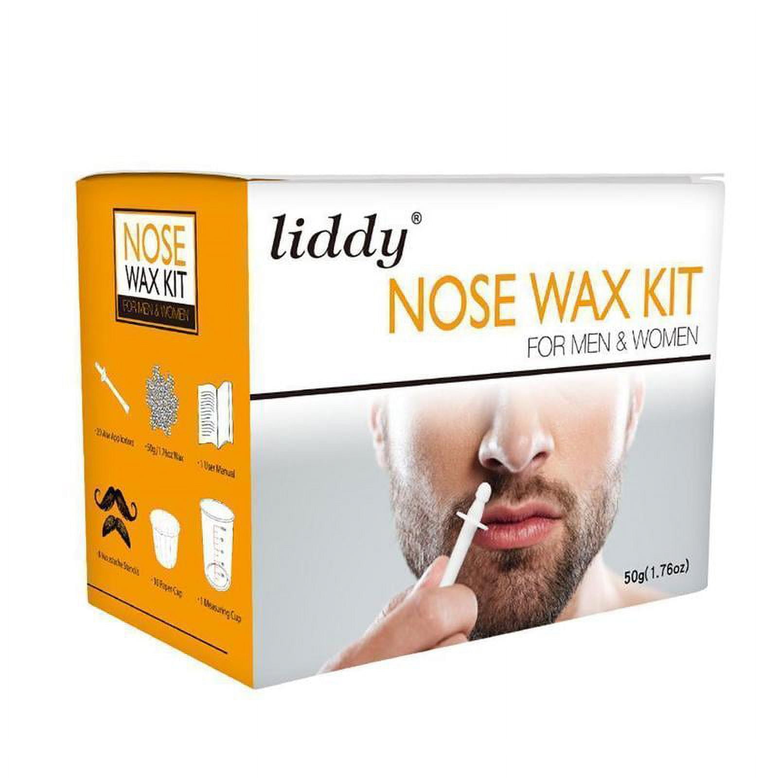 LIDDY Nose Ear Hair Removal Wax Kit Painless & Easy Mens best Waxing