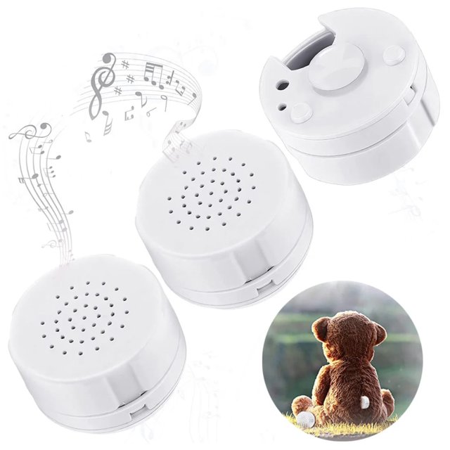 LIDNGLN Soft 3 PACK Voice Recorder Device DIY Custom Message Stuffed