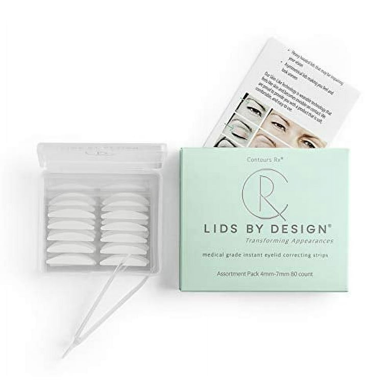 Lids By Design by Contours Rx for Unisex - 80 Count Eyelid Strips (7mm)