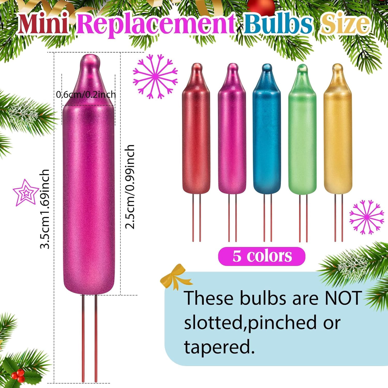 LIDUI-200 Count 2.5V Christmas 50/100/150/200 Count Mini Incandescent ...