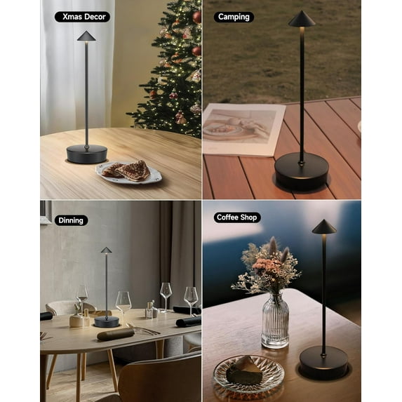 LIDUI-Cordless Led Table Desk Lamp 2 Pack, 7000mAh Battery Outdoor ...