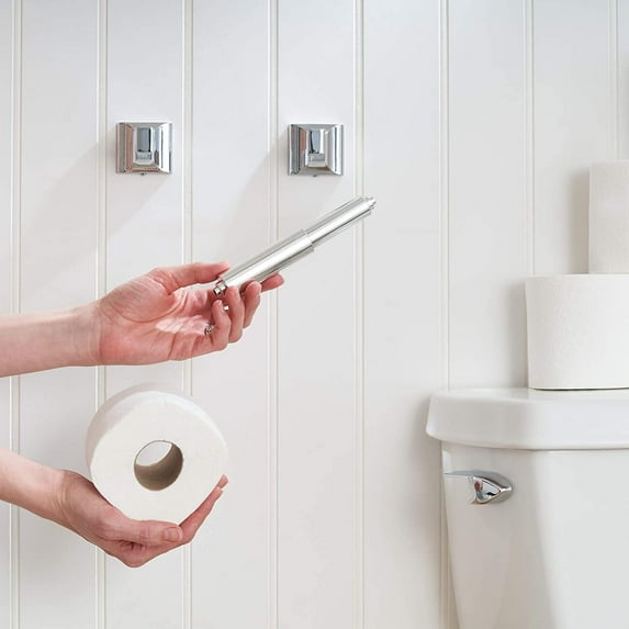 LIDUI-Sliver Paper Toilet Holder Replacement Rod Toilet Paper Holder ...